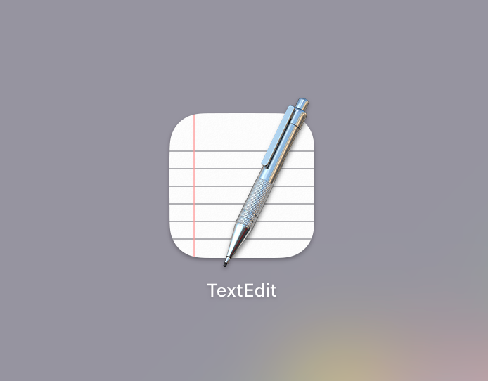 TextEdit window used as early inspiration