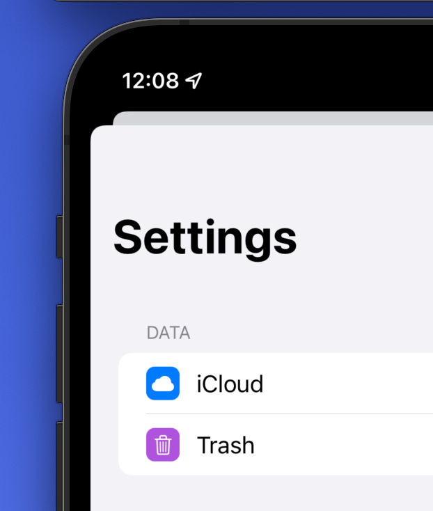Trash inside Hi Sticky settings